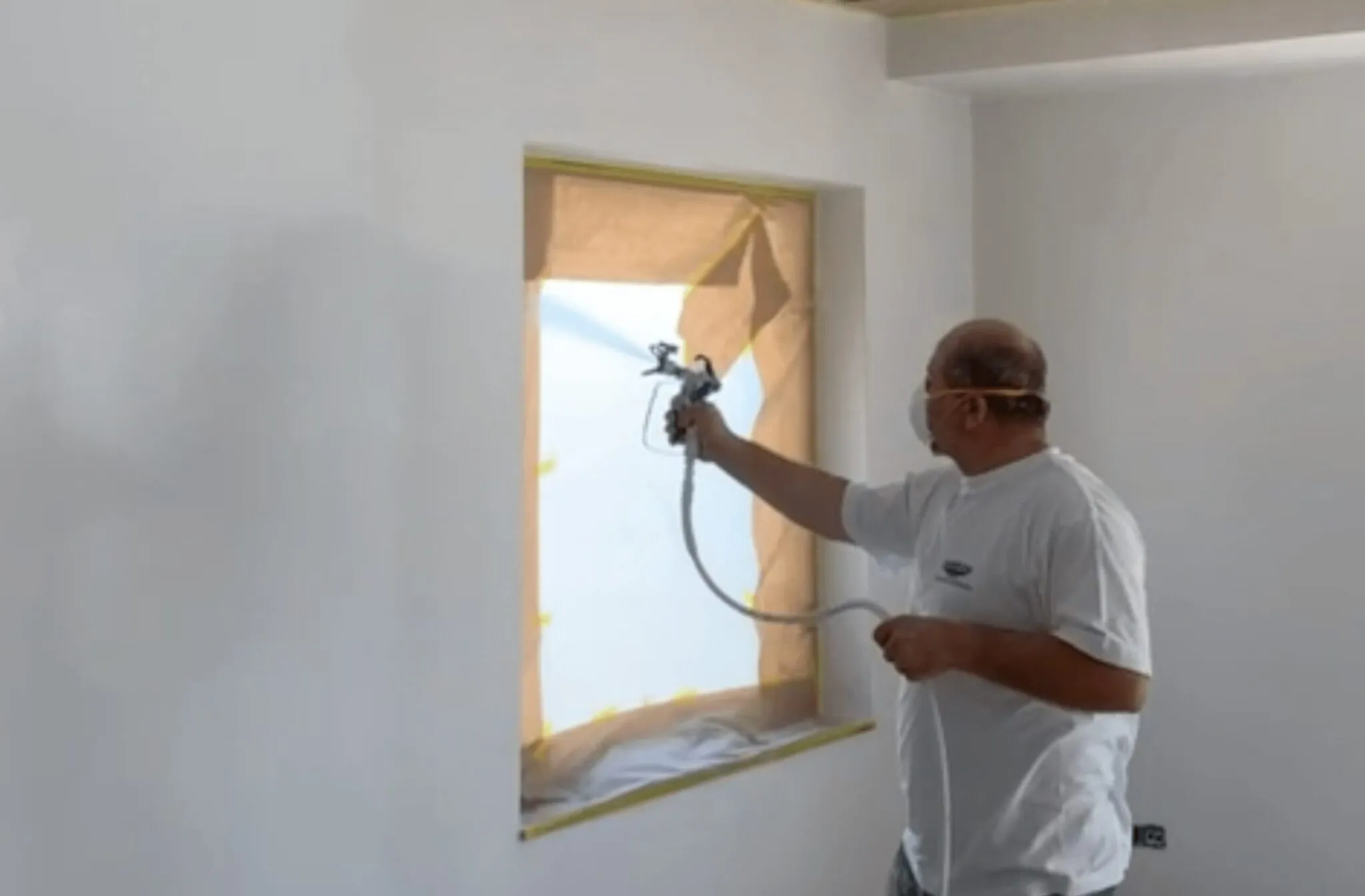 Latex gespoten plafond